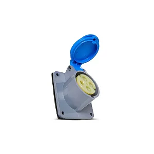 STECK S4049 – Tomada Embutir Azul 16A 3P+T 200/250V 9H IP44 | Brasikon