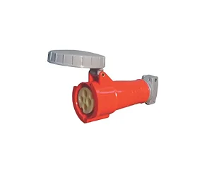 STECK S4253W – Tomada Externa Fêmea Vermelha 32A 3P+T 380/440V IP67 | Shock Tite