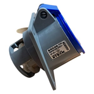 STECK S5049 – Tomada Embutir Azul 16A 3P+N+T 200/250V 9H IP44 | Brasikon