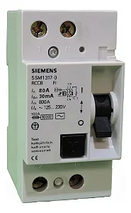 SIEMENS 5SM13 DISP FUGA DR BIP 80A 30mA