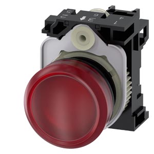SIEMENS SINALEIRO D22 PVC RED LED VM 24VCC/CA
