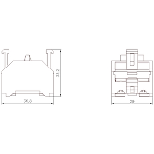 SIEMENS BLOCO CONTATO 2NF P/BOTAO 3SB7