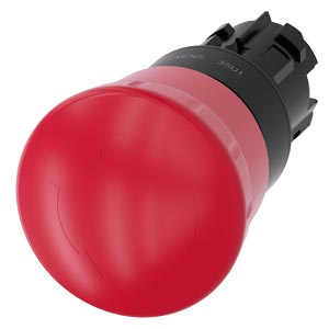 SIEMENS 3SU10 BOTAO PARADA EMERG 40 D22 RED PVC VM