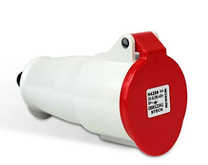 STECK N4256 – Acoplador Vermelho 32A 3P+T 380/440V 6H IP44 | Newkon