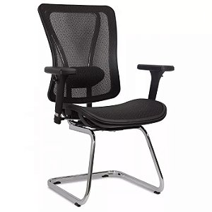 Cadeira de Escritório Comfy New Stance Plus Tela Mesh Preta, Base