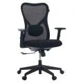 Cadeira de Escritório Comfy Vitally Preta Assento em Espuma Injetada, Relax Avançado