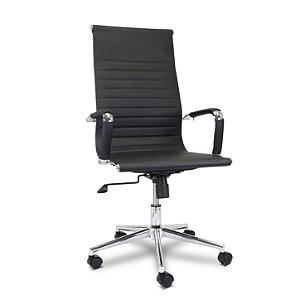 Cadeira de Escritório Comfy Nifty Plus Preta, Base Giratória e Sistema Relax