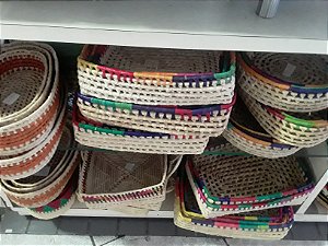 Kit cesta de palha