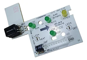 Placa Display Receptora Evaporadora 2013324A0013 Ar Condicionado 42MCC 7500 – 12000 BTUs Springer Carrier Maxiflex
