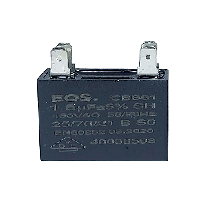 Capacitor para Ar Condicionado quadrado 1,5 μF EOS