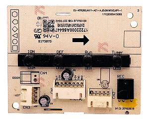 Placa Display Receptora 17222000A56447 Evaporadora 9000 - 22000 BTUs Midea Comfee Silvermaxi Admiral Tempstar Maxiflex