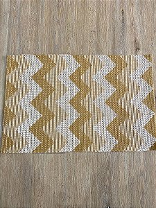 Tapetinho Chevron Caramelo 0,47x0,70