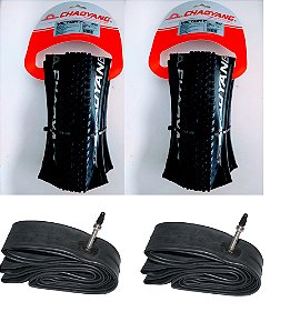 Par de Pneu Chaoyang Victory 29 x2.0 Kevlar 60TPI SS/2C + 02 camara  29 2.10 / 2.20 Vee Rubber a vista R$323,00