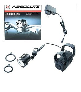 Farol dianteiro de alumínio Absolute JY-8010-3K