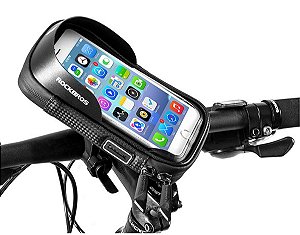 Bolsa guidão smartphone RockBros +10% desc em 12x com cupom BEMVINDO10 + 5%desc a vista