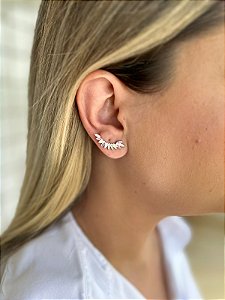 Brinco earcuff folhas