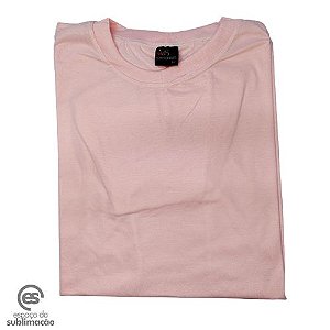 Camiseta Poliester Rosa Pink Sublimatica - Adulta