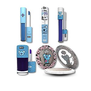 Coleção Sleepy head Koya BT21, Lábios, Olhos e Pele