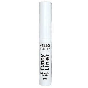 Delineador Colorido Líquido Hello Beauty Funny Liner Branco