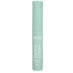 Delineador Colorido Líquido Hello Beauty Funny Liner Verde