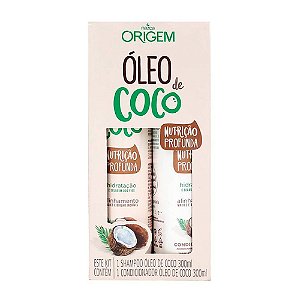 Kit Origem Shampoo 300ml + Condicionador 300ml Óleo Coco Max Nazca