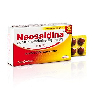 Neosaldina 30 Drágeas Analgésico Dor de Cabeça