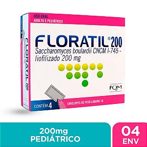 Floratil Pediátrico 200mg - 4 Envelopes