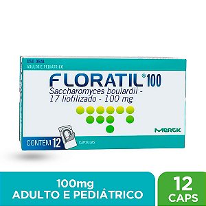 Floratil 100mg - 12 Cápsulas