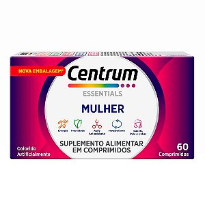 Suplemento Vitamínico Centrum Essentials Mulher - 60 Comprimidos