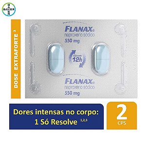 Analgésico Flanax 550mg Dose Forte - 2 Comprimidos