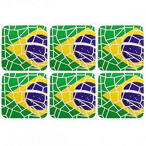 Porta copos Brasil