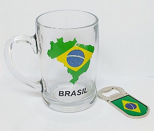 Caneca com abridor de garrafas