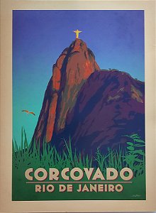 Placa decorativa Corcovado