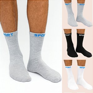 Kit Com 336 Pares De Meias Cano Longo