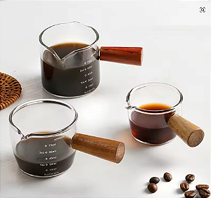 DOSADOR MEDIDOR DE VIDRO 75ml PARA USO BARISTA