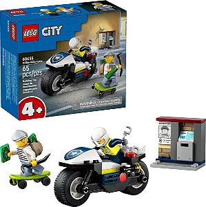 Lego 60455 - Perseguiçao com Moto da Polícia - Lego City