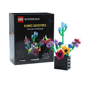 Livro Lego Botanicals Flores Silvestres crie seu Mini Buque