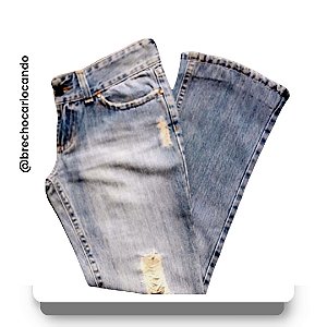 Calça Jeans Destroyed Five Pockets