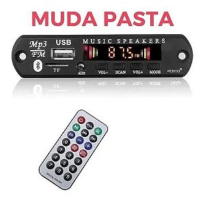 Placa Decodificador Usb Mp3 Fm Aux Bluetooth