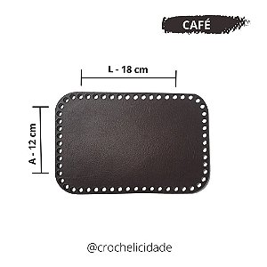 Base para Bolsa Retangular Arredondada sem Pezinho