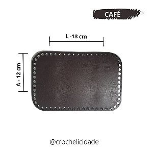 Base para Bolsa Retangular Arredondada com Pezinho