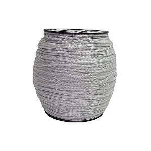 Fio Náutico 4mm HassTextil-Natural com Lurex Prata