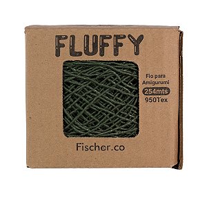 Fio  Fluffy 254mt - Cor Musgo - Fischer