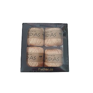 Kit Fio Midas 4 rolos 162 mts - Cor Bege - Fischer