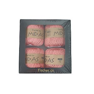 Kit Fio Midas 4 rolos 162 mts - Cor Goiaba - Fischer