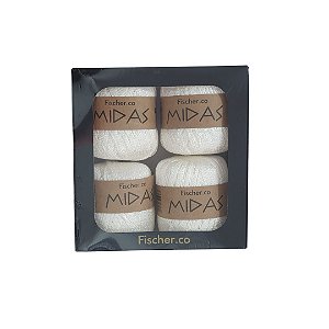 Kit Fio Midas 4 rolos 162 mts - Cor Natural - Fischer