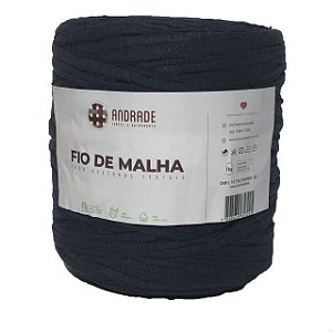 Fio de Malha Residual Andrade-Azul Marinho Mescla