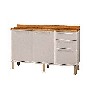 Balcão Cozinha Paris 1,20 - Sallêto Branco
