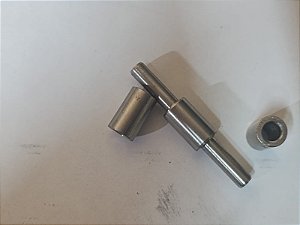 1 Dobradiça tripla 5/8'' (duas buchas) Aço Inox 304