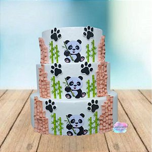 Bolo Fake Panda Baby